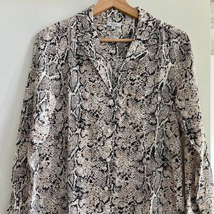 RAILS Silk Blouse - Reptile Print
